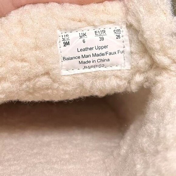 Franco Sarto Barris 2 Cognac Faux Fur Lined Slip On Mules women size 9 - Picture 5 of 6